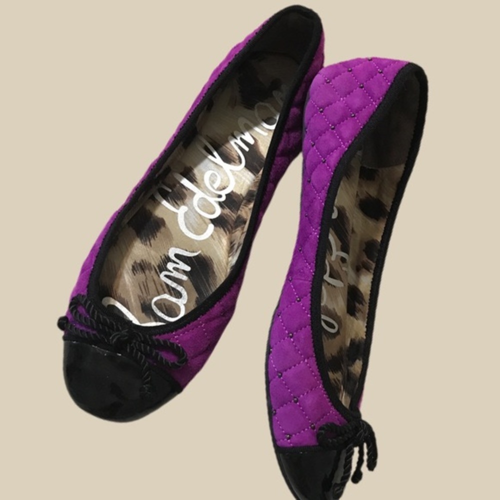 Calypso Sam Edelman Purple Quilted Flats